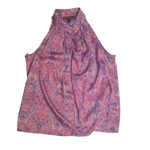 Vibrant Paisley Halter Blouse